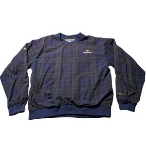 Vtg Tourney Jacket Mens Large  Gore-Tex Windbreaker Pullover Tartan Plaid Golf *